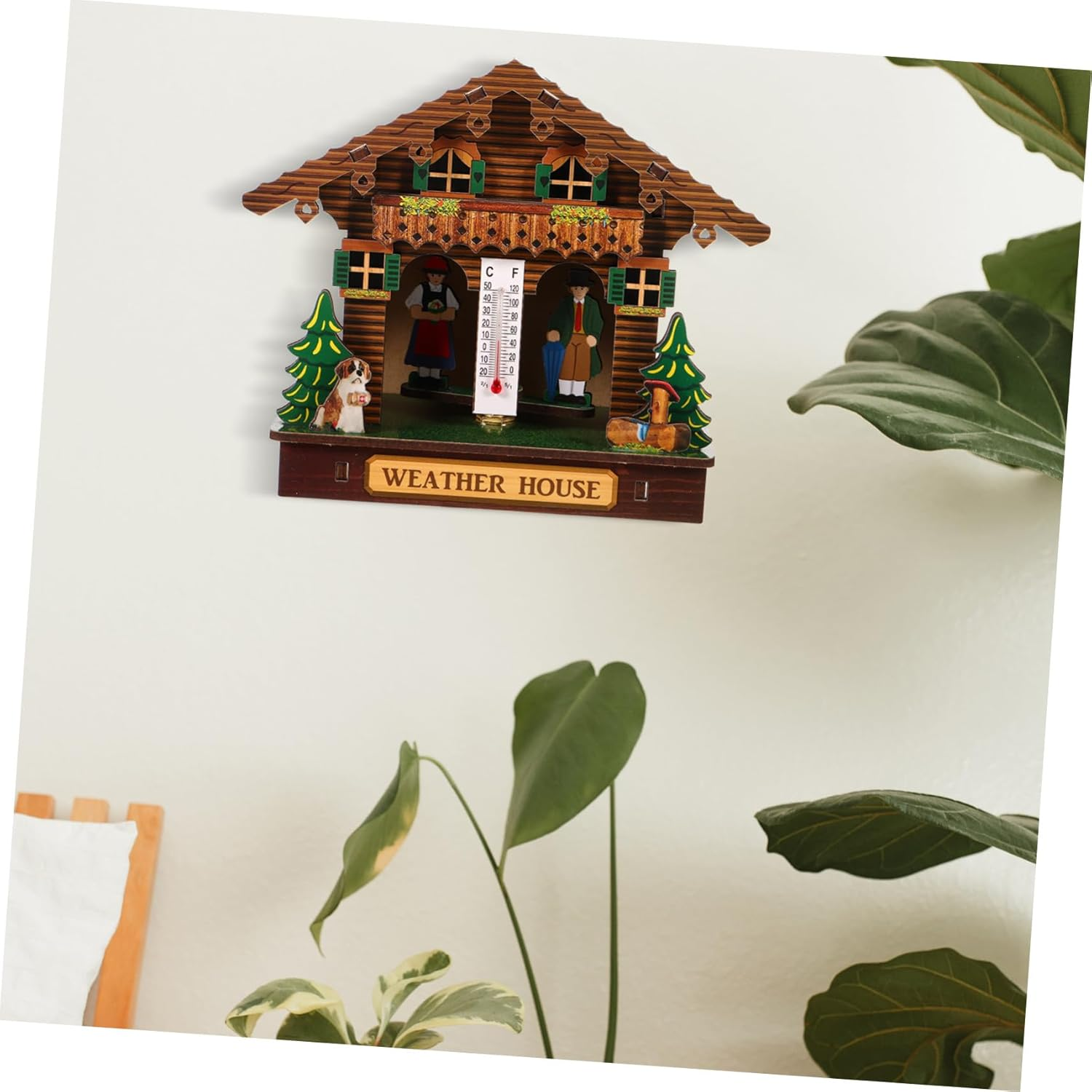 UKCOCO Wall Mounted Weather Station Indoor Climate Gauge Thermometer Hygrometer and Barometer for Accurate Temperature and Humidity Monitoring in Home and Garden image number 5