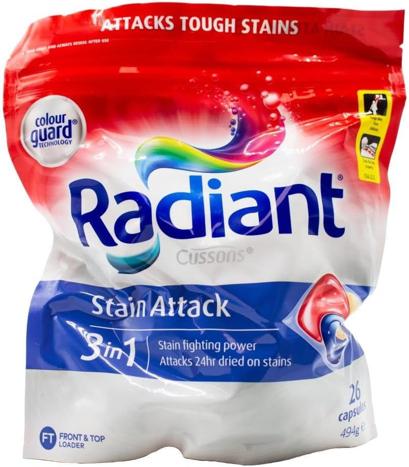 Radiant Stain Attack Front & Top Loader 3-In-1 Laundry Capsules (156-Pieces)