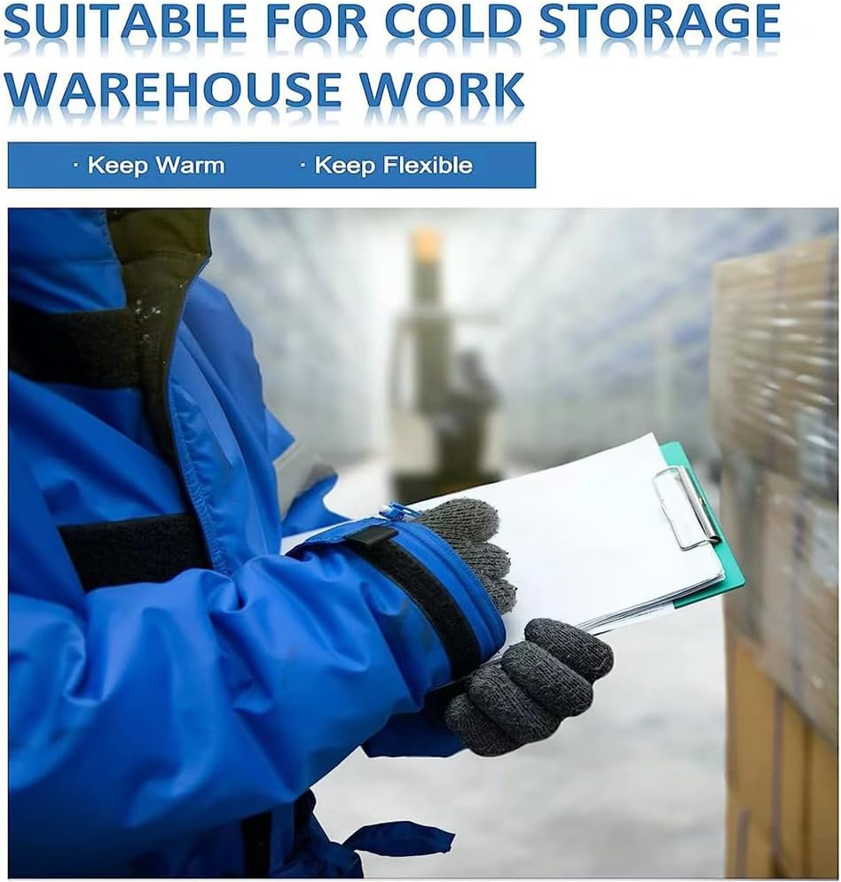 3 Pack Winter Gloves for Men Women, Aufondof Upgraded Thicken Touch Screen Anti-Slip Warm Gloves - Thermal Soft Fleece Knit Lining, Elastic Cuff image number 1