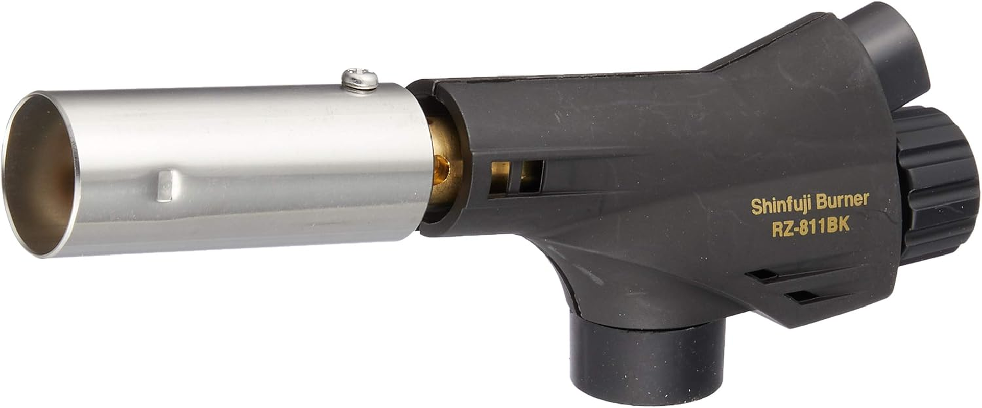 [Amazon.Co.Jp Limited] Shinfuji Burner, Made in Japan, Power Torch, Gas Burner, Can Be Used Upside Down, Broiled Cooking, Welding, Heat Power Adjustment, Fire Diameter: 0.9 Inches (22 Mm), Small,