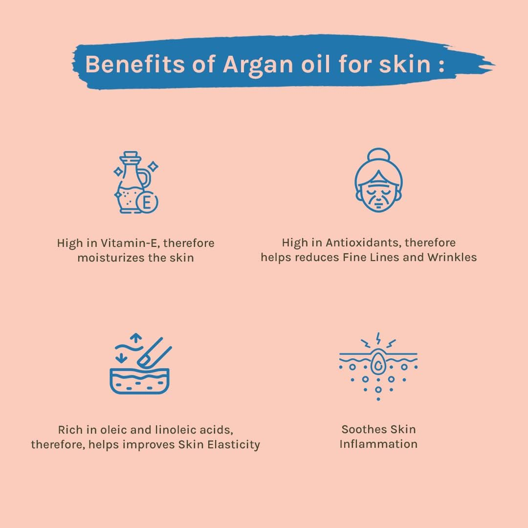 Tattvalogy Moroccan Argan Oil | Certified & Organic | Unbleached & Unrefined | Non Sticky Hair Oil | for Healthy Hair & Skin Nourishment | Chemical Free | in Glass Bottle Packaging - 50 ML image number 3