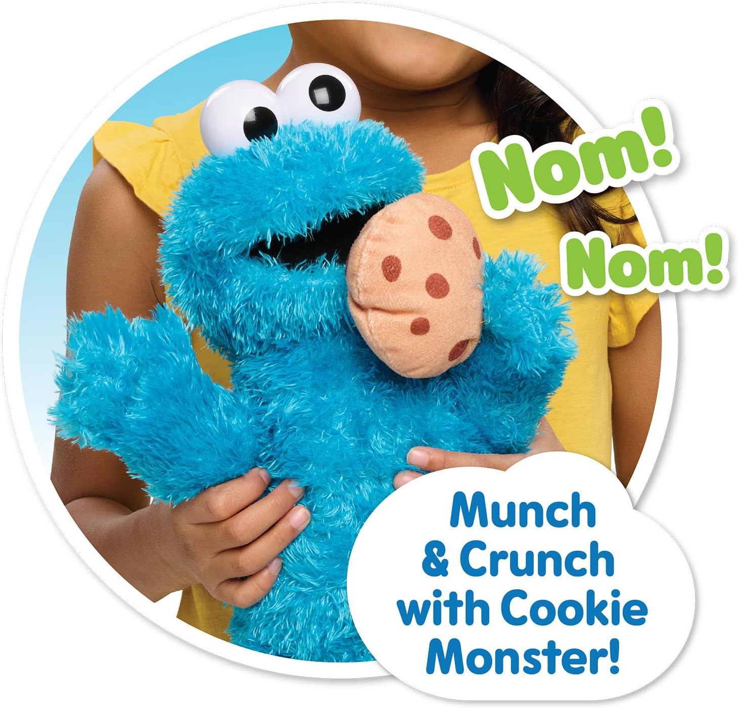 Sesame Street Animated Plush, 18 Months+, Interactive Toy, Cookie Monster, Electronic Learning, 35Cm Height, 2 AAA Batteries, 300G image number 2
