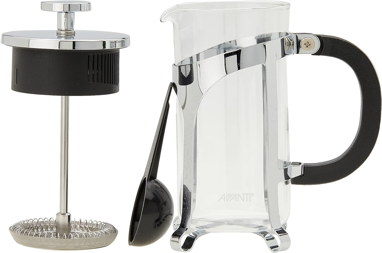 Avanti Caf&eacute; Press Chrome Coffee Plunger, Chrome, 1 Litre / 8 Cup image number 1