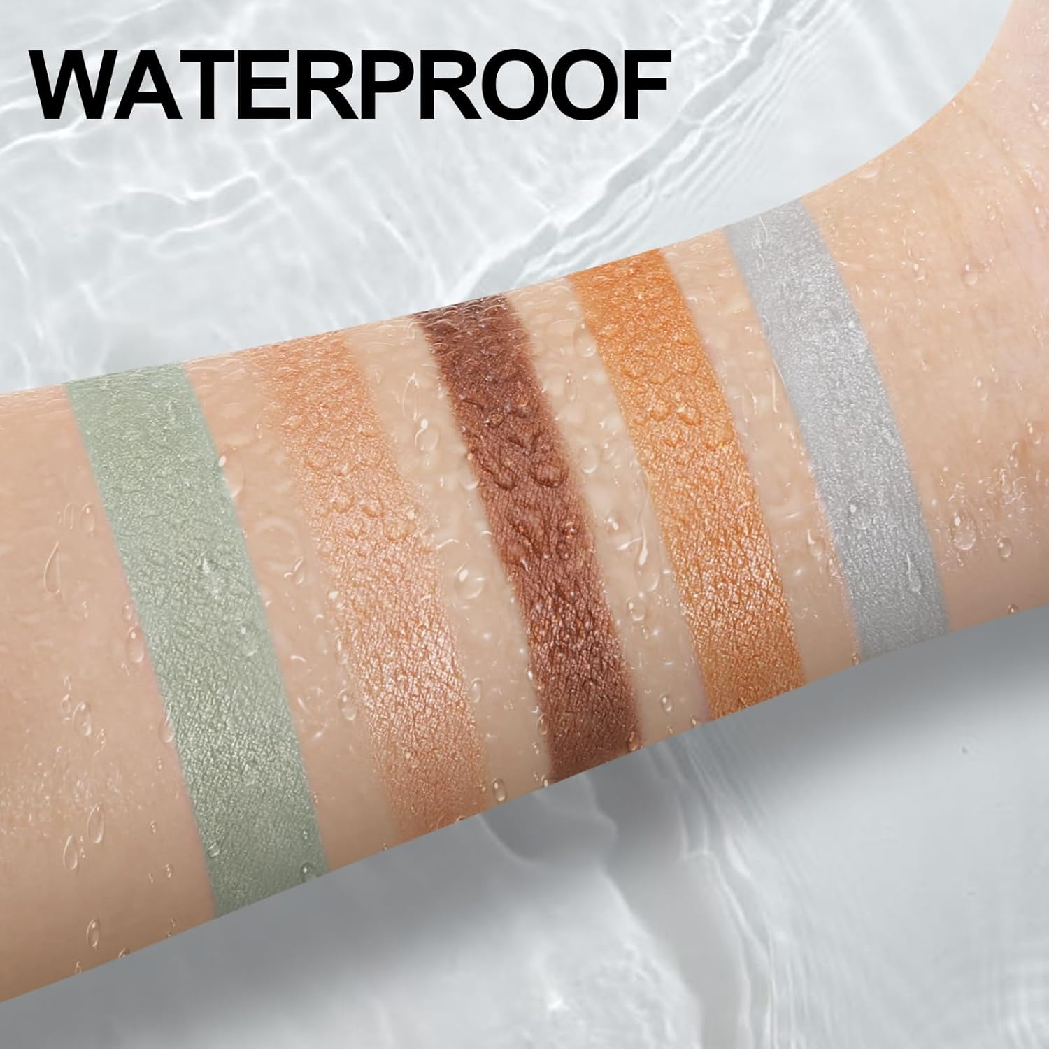 Apooliy 5 Colors Eyeshadow Stick Set,Metallic Shimmer Cream Eye Shadow,Rightener Pencil,Waterproof & Long-Lasting Eyeshadow Pen