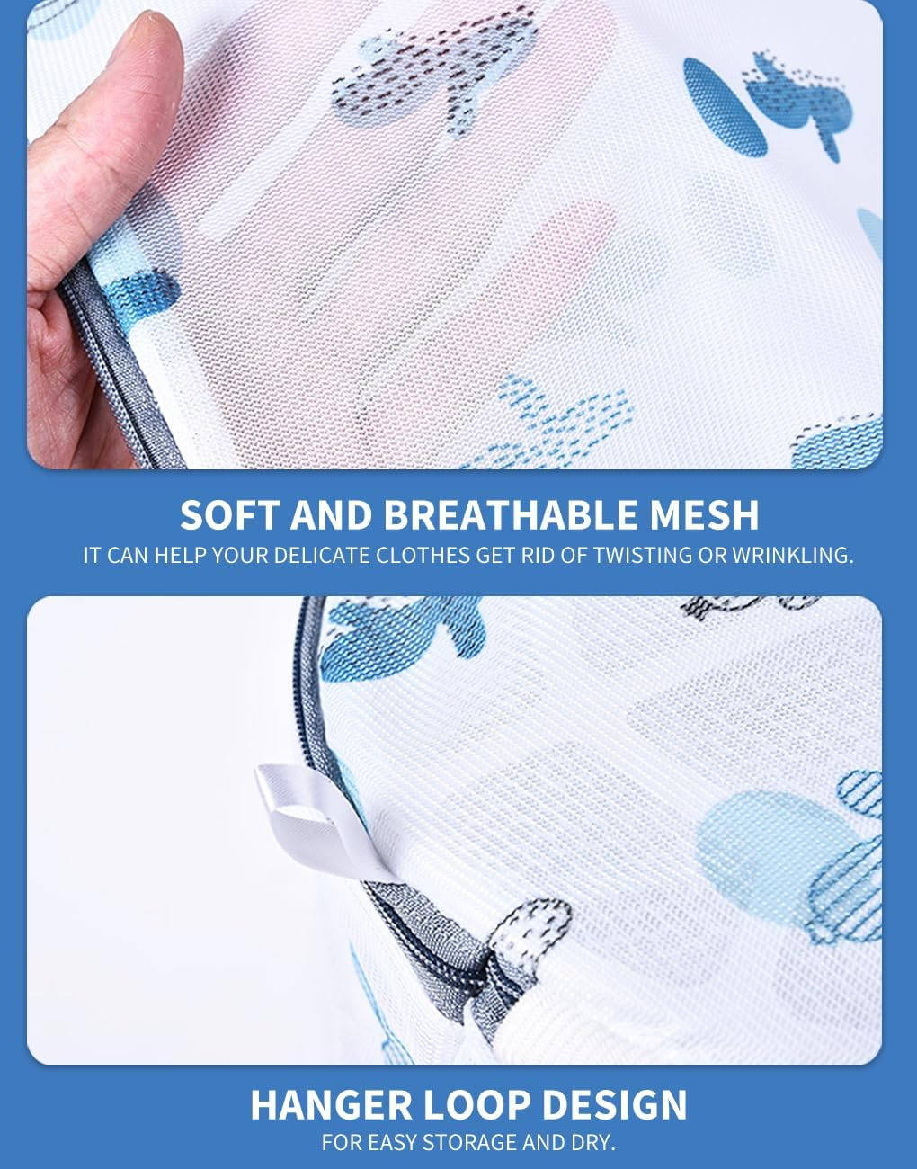 Vivva 5Pcs Durable Mesh Laundry Bags for Delicates, Travel Storage Organize Bag, Clothing Washing Bags for Laundry, Blouse, Bra, Hosiery, Stocking, Underwear, Lingerie (Cactus) image number 4