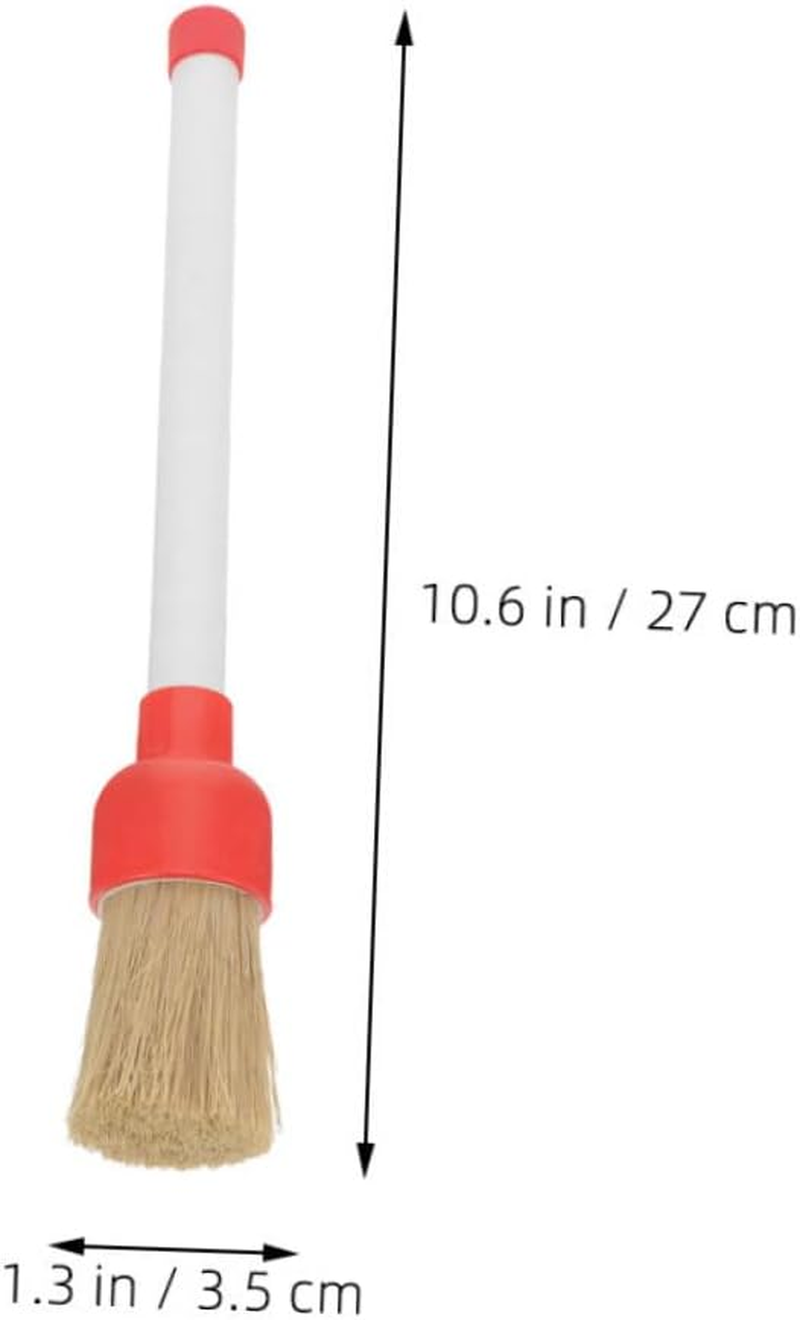 Holibanna 2Pcs Tire Shine Brush with Handle for Gentle Car Wash and Tire Detailing for Wheels and Automotive Surfaces image number 3