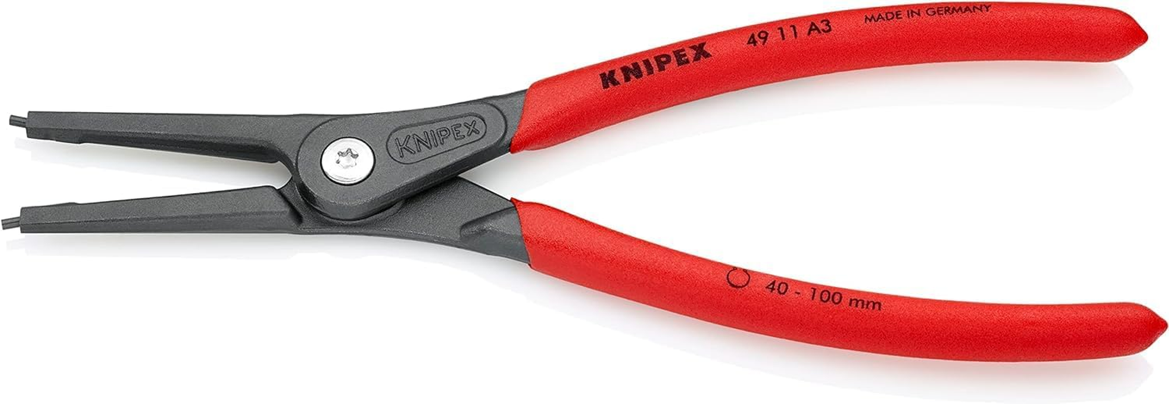Knipex 49 11 A3 Precision Circlip Pliers for External Circlips 40-100Mm