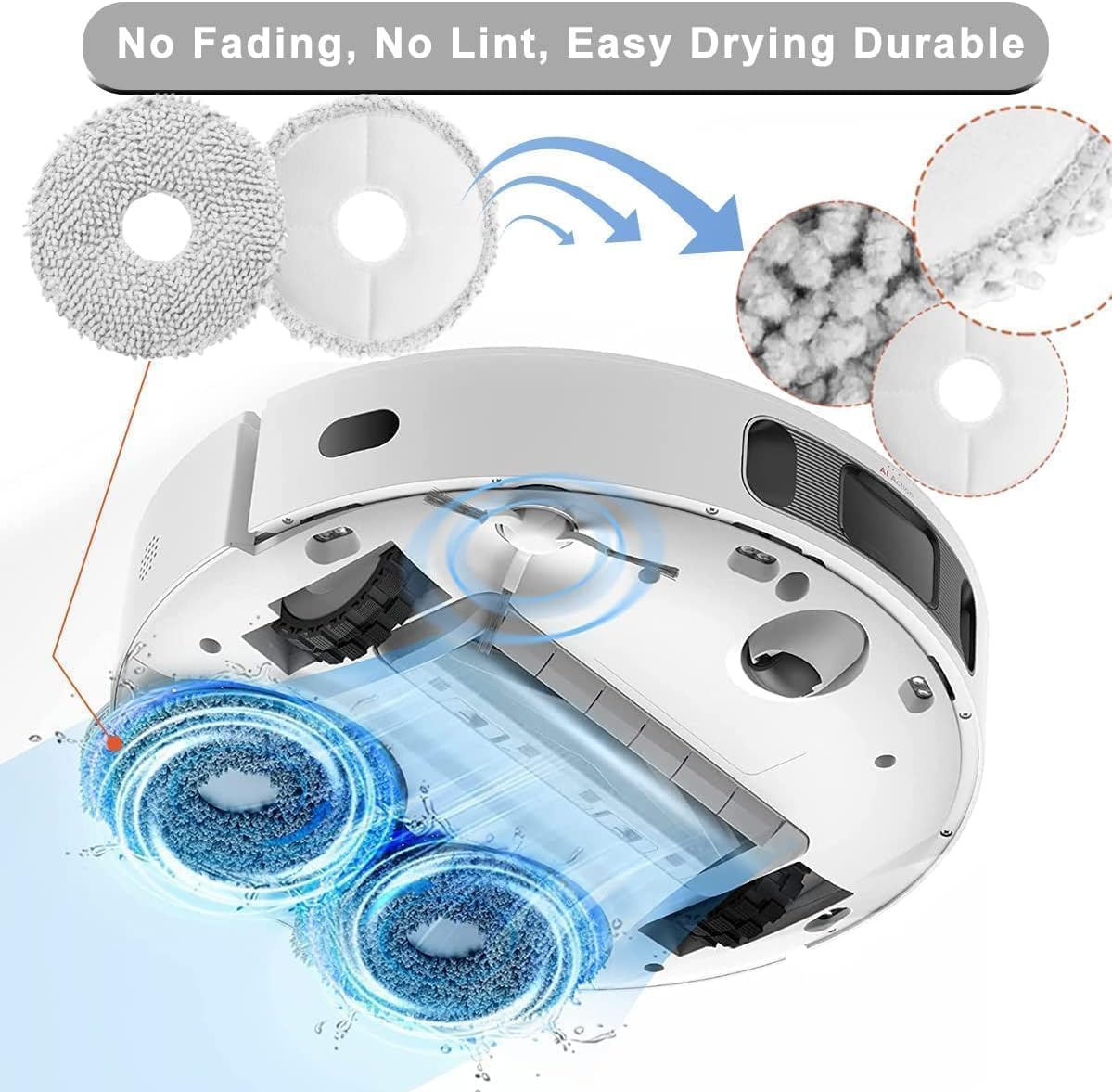 YBVABE Replacement Accessories Kit Compatible with Dreame L10S Ultra/Xiaomi X10+Robot Vacuum 【Not for L10S Pro Ultra Heat / L10S Ultra Gen2 】 （ 24Pack） image number 4