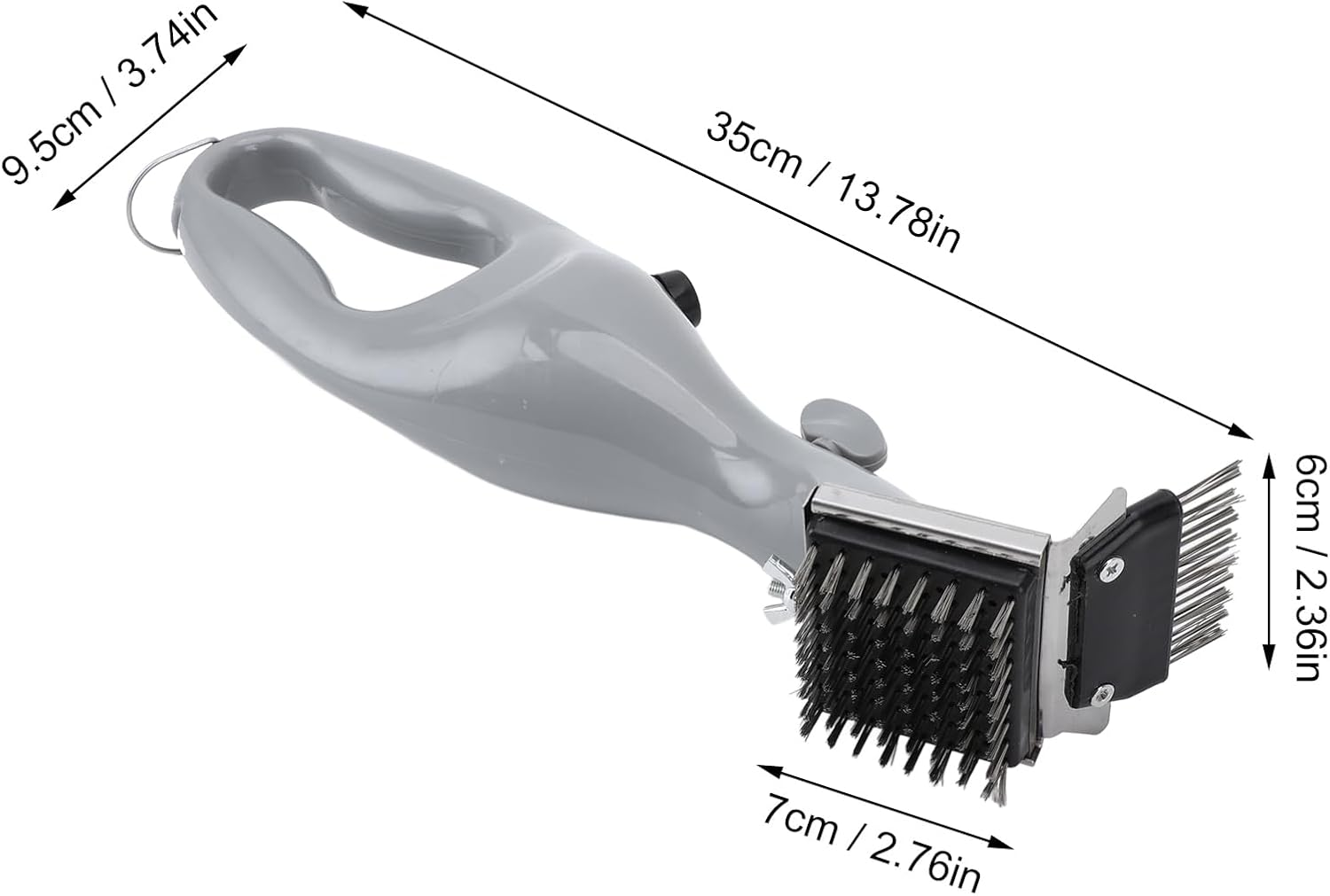 Grill Brush BBQ Cleaner Brush, Barbecue Brush for Outdoor Grill, Barbeque Grill Steam Brush, BBQ Aid Grill Brush and Scraper for Barbecue, Stainless Steel Barbecue Brush image number 2