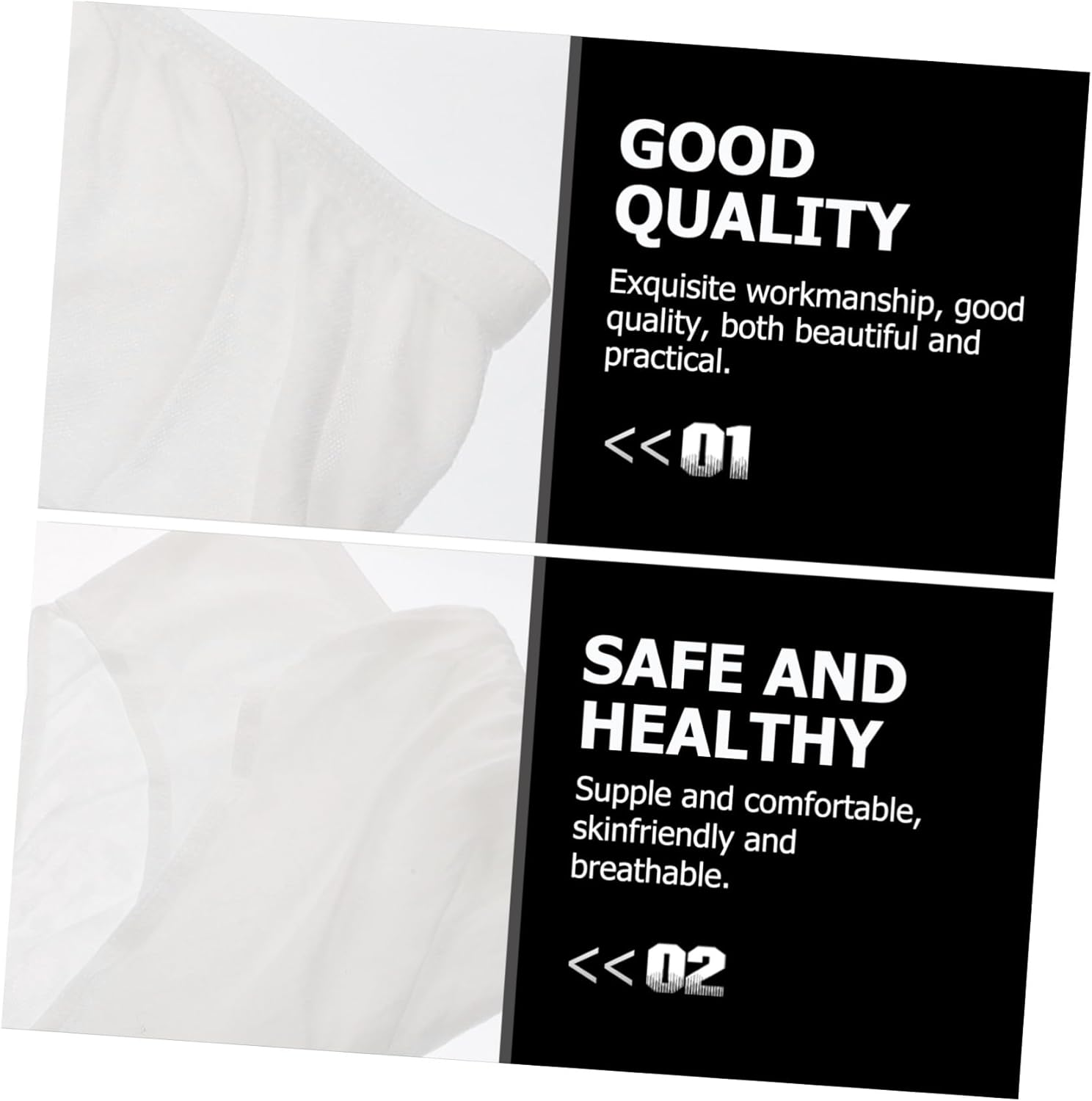 CALLARON 4Pcs Disposable Maternity Underpants XXL Supple Postpartum Care Panties Women Breathable Lightweight Skin-Friendly Pregnancy Underwear for Convenient Travel White image number 6