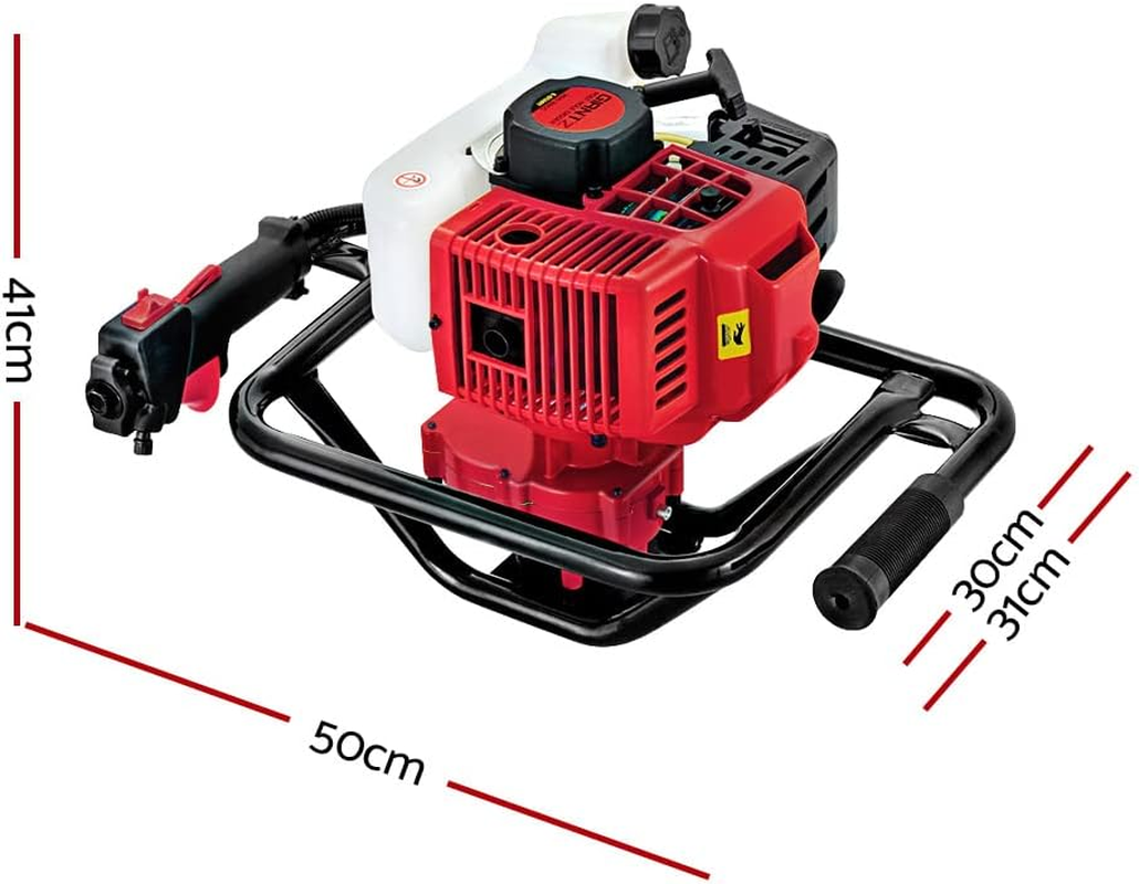 Giantz Post Hole Digger 92Cc Electric Garden Auger Ground Drill Bit Power Tools Hand Tool Gardening Accessorries Gifts for Seedlings, Flowers Fence Extension,(Motor Only) with Anti-Vibration Handle image number 5