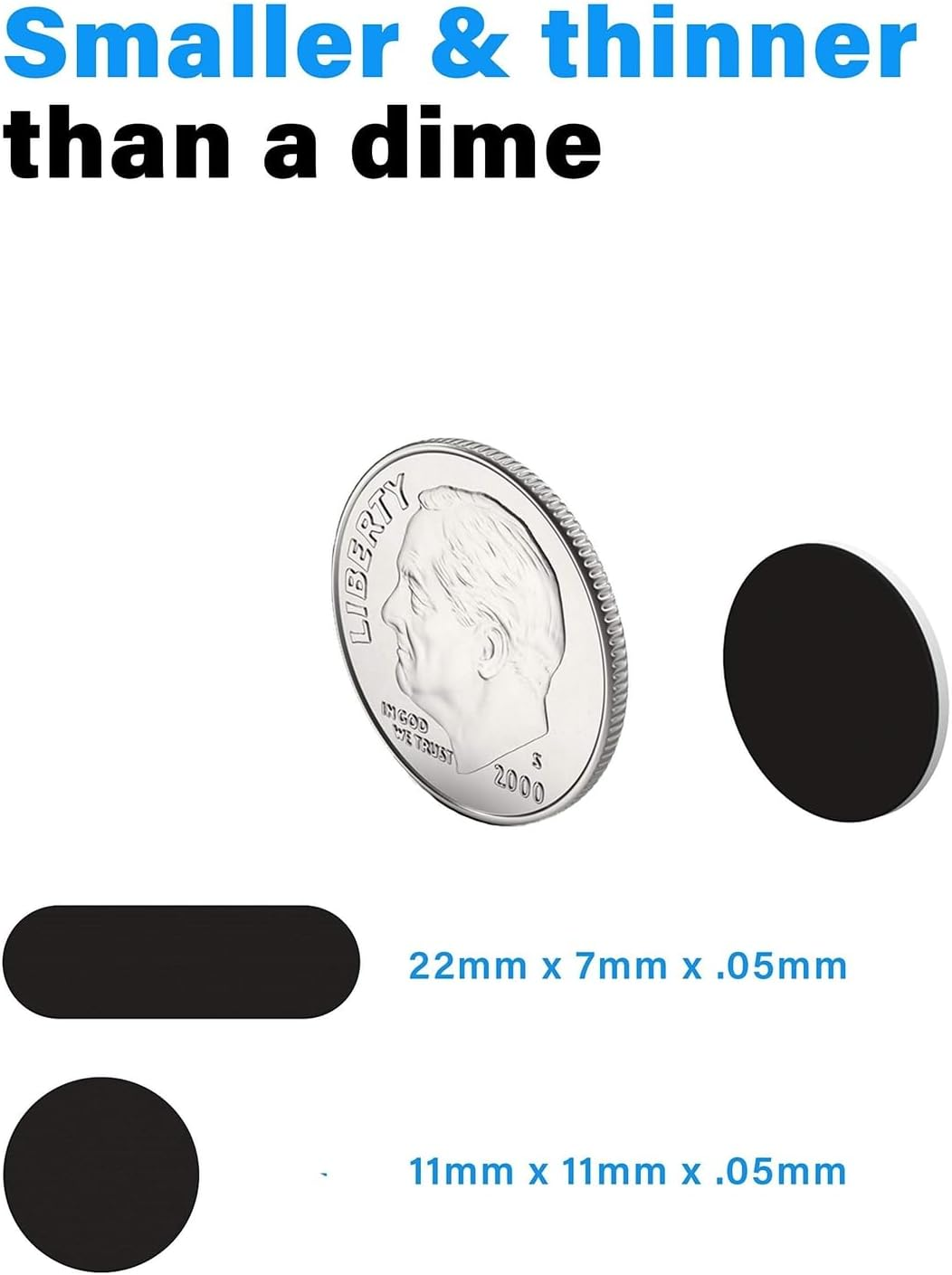 Eyebloc Nanobloc Universal Webcam Covers - Privacy Protection Accessory, No Residue Application - Dots and Bars, 7 Pieces image number 1