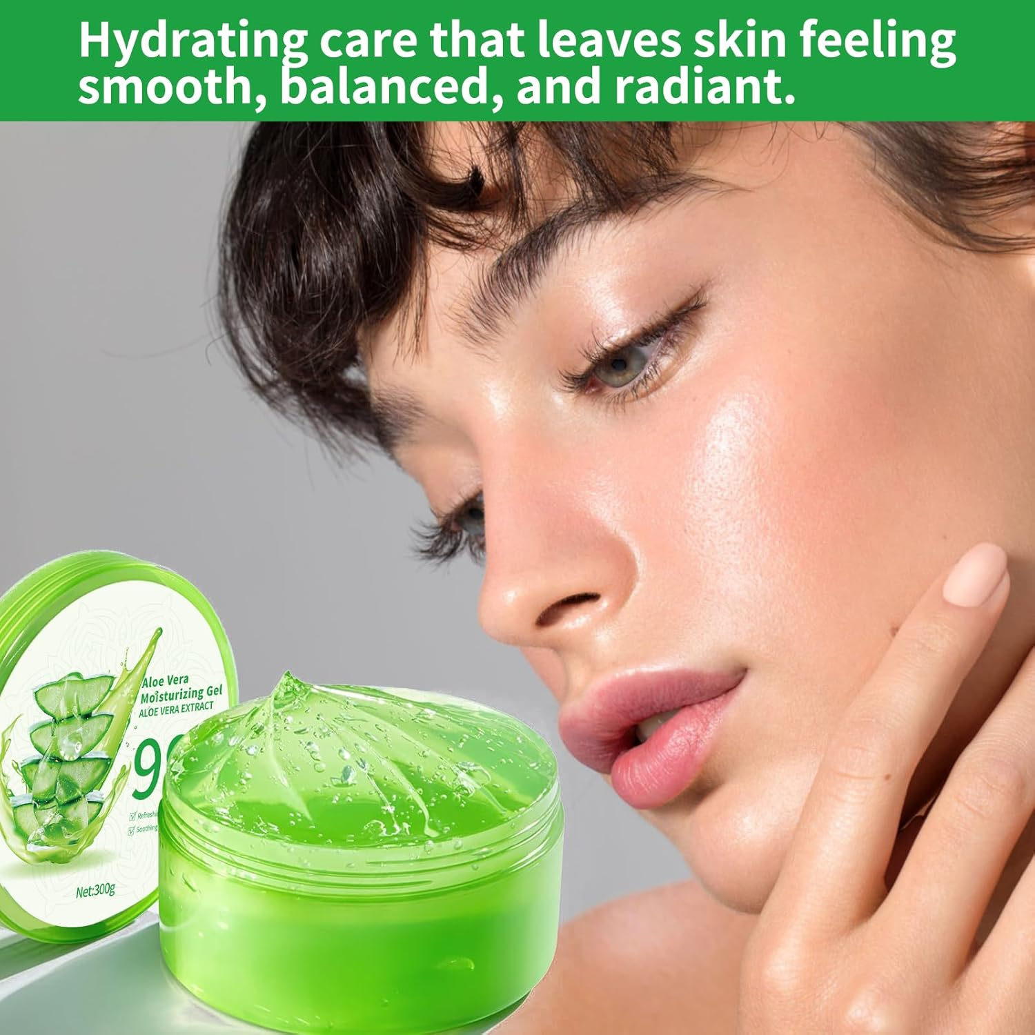 99% Pure Aloe Vera Gel for Face & Body Hydration, Soothing and Hydrating, Moisturizing for Skin Care, Scalp, Hair, Calming Aloe Gel for after Sun Skincare image number 5