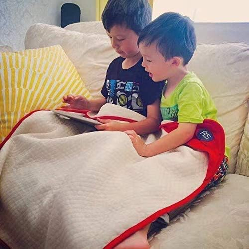 Radia Smart &reg; Protective Belly Pregnancy Baby Blanket, Organic, Anti-Radiation, Red, 90X75Cm