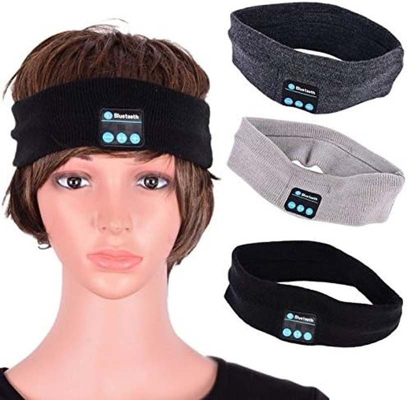 Wireless Bluetooth Stereo Earphone Headphone Sports Sleep Headset Headband W/Mic (Black) image number 1