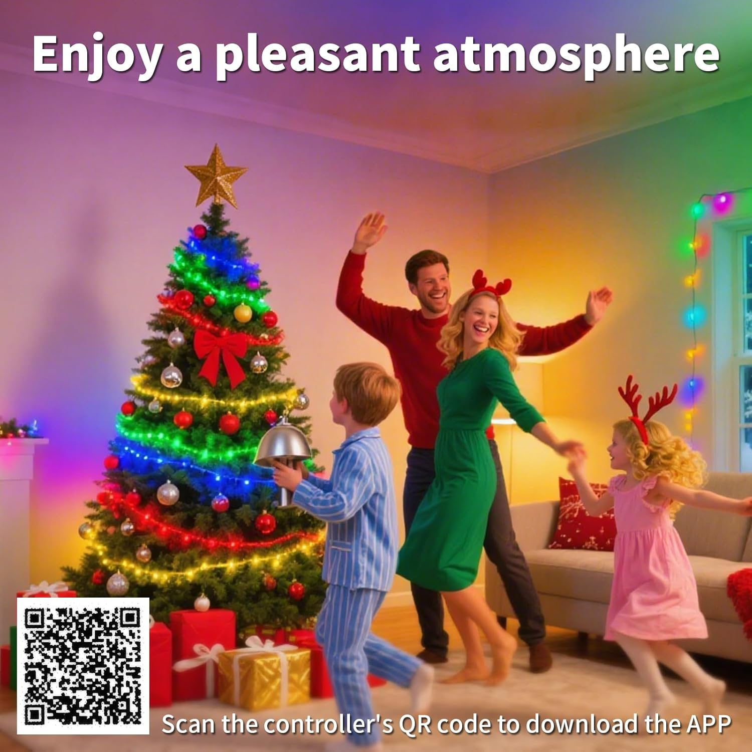 10M/16FT Bluetooth LED Strip Lights, RGB LED Lights with Music Sync, Remote APP Control, Flexible DIY Multi-Colour String Lights for Kitchen, Garden,Party,Pc Decoration,Bedroom (10M) image number 6