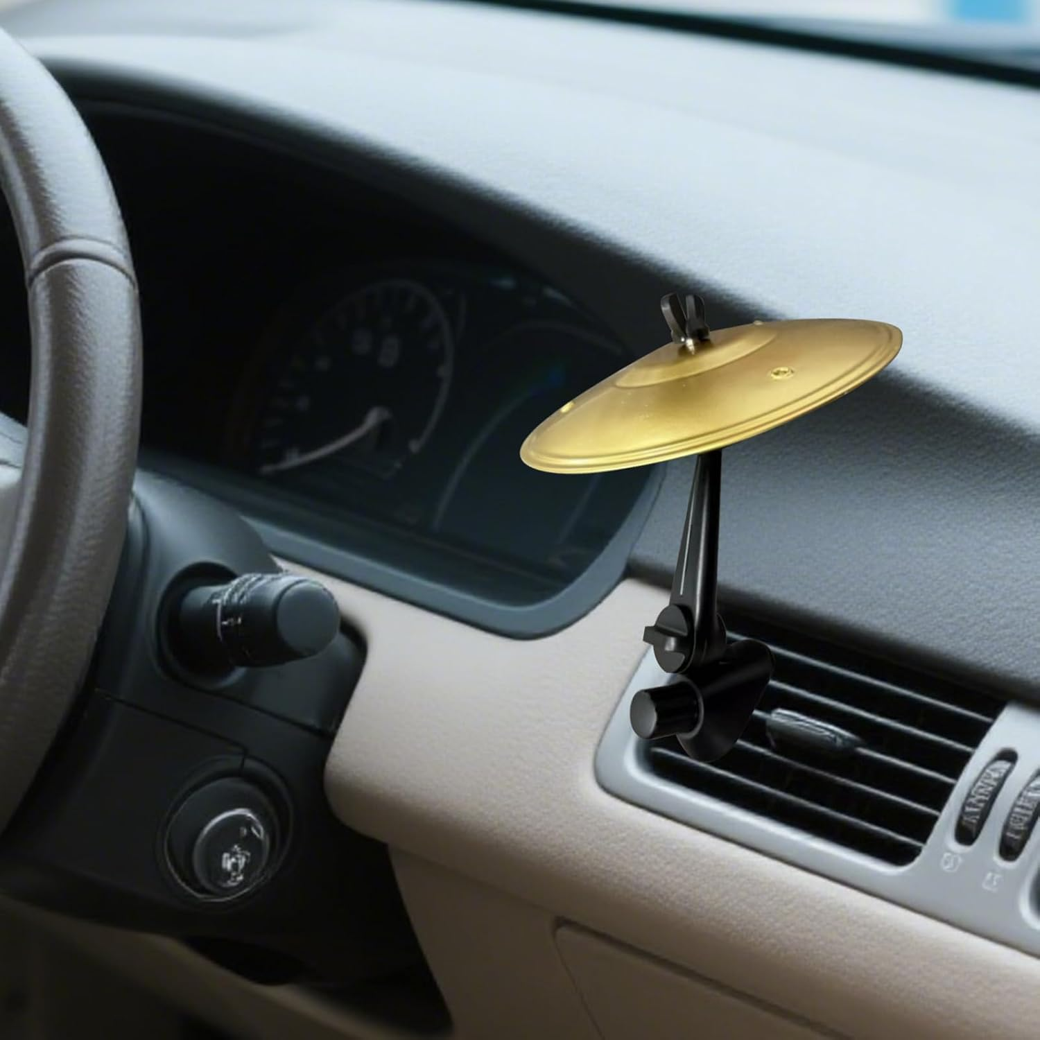 Car Crashs Cymbals, Car Crashs Cymbals Vent, Easy Clips-On Cymbals for Music Lovers, Make Your Driving More Fun, for All Types of Vehicles