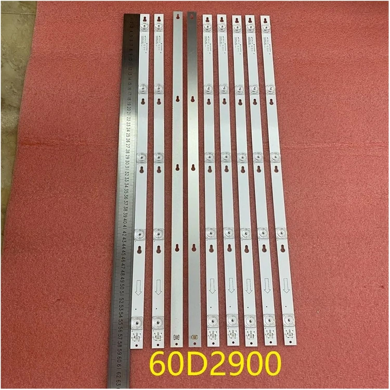 9Pcs/Set 5LED LED Backlight Bar for T.C/L U60V6026 60D2900 4C-LB6005-HR01J LVU600 for L/G 0T5 TOT_60D2900_9X5_3030C (Color : 9 PCS for 1 TV) image number 1