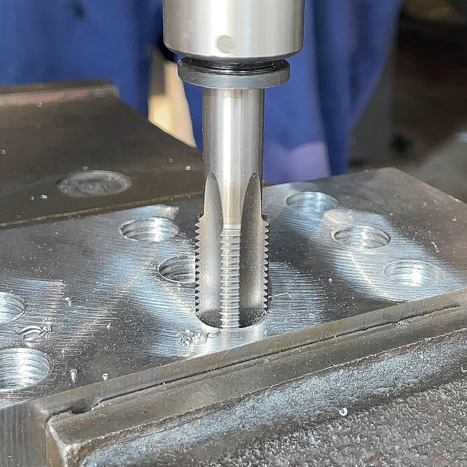 Burkit 5/8"-18 UNF Thread Tap Right Hand, HSS 5/8 X 18 UNF Straight Fluted Machine Tap image number 5