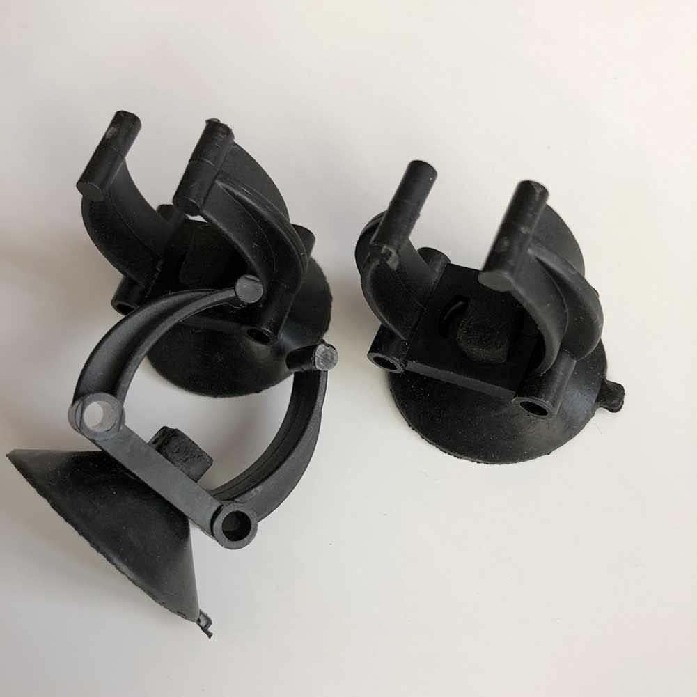 Teensery 10 Pcs Aquarium Heater Suction Cups Fish Tank Heating Rod Suckers Clips Holders Clamps for Fish Tank (Black) image number 1