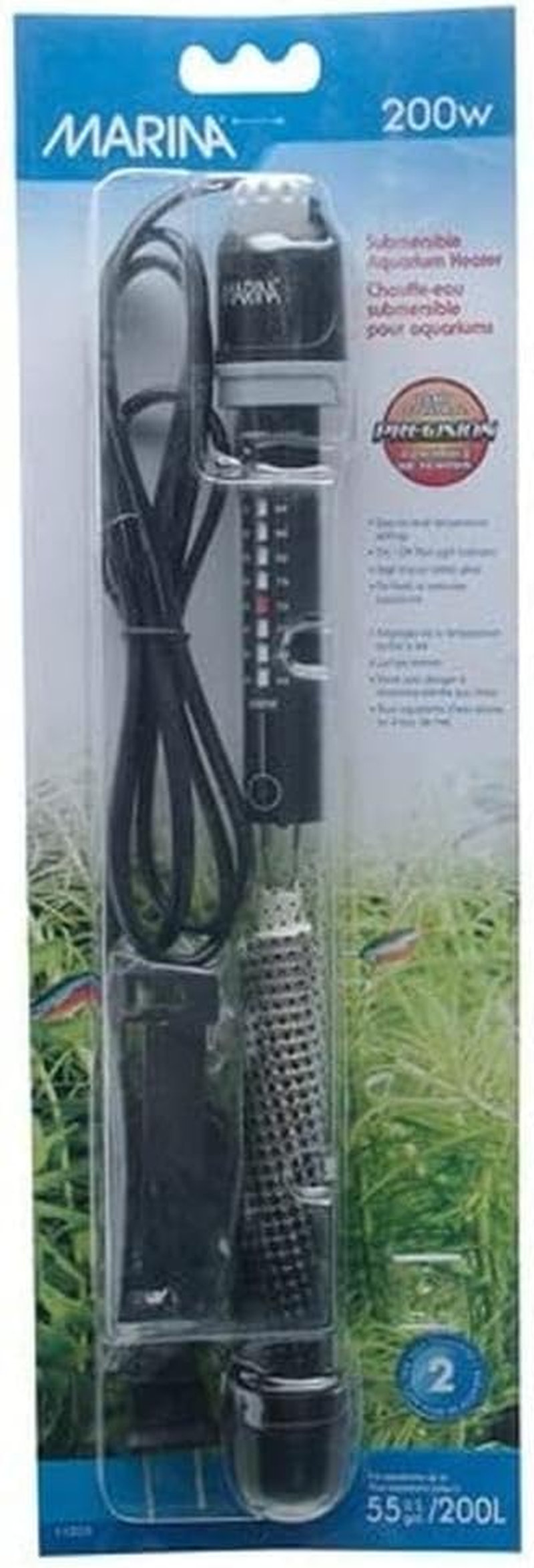 Hagen Marina Submersible Heater for Aquarium 200-Watt image number 4