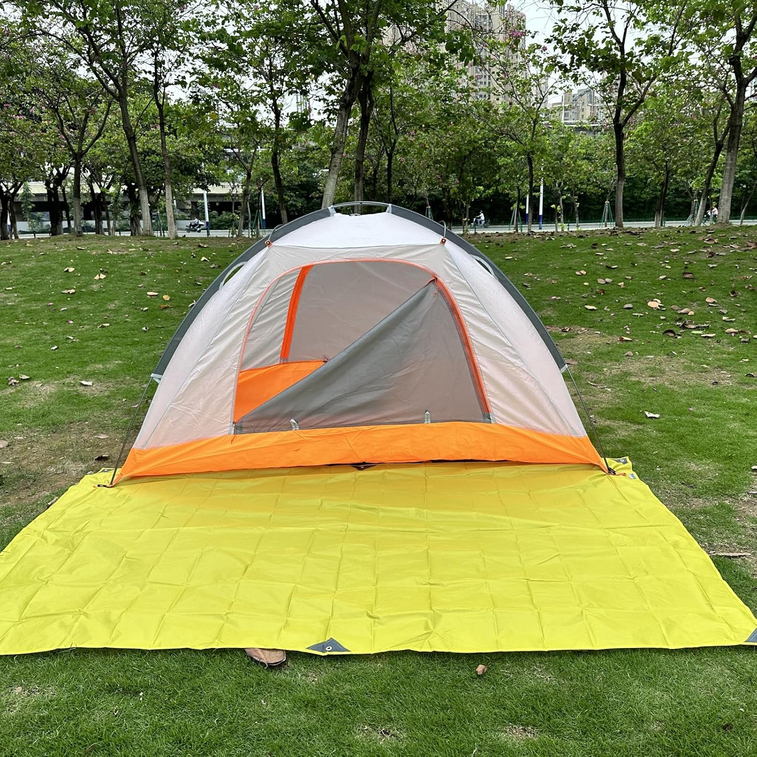 TRIWONDER Waterproof Hammock Rain Fly Tent Tarp Footprint Camping Shelter Ground Cloth Sunshade Mat for Outdoor Hiking Beach Picnic (Green, S - 1.5 X 2.5M) image number 3