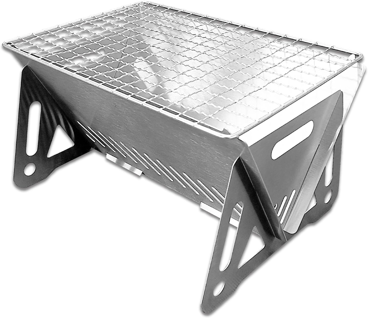 GG N Barbecue Grill, Compact, Foldable, Bonfire Stand, BBQ, Stainless Steel, Outdoor Activities, Camping, Lightweight, Solo Can image number 2