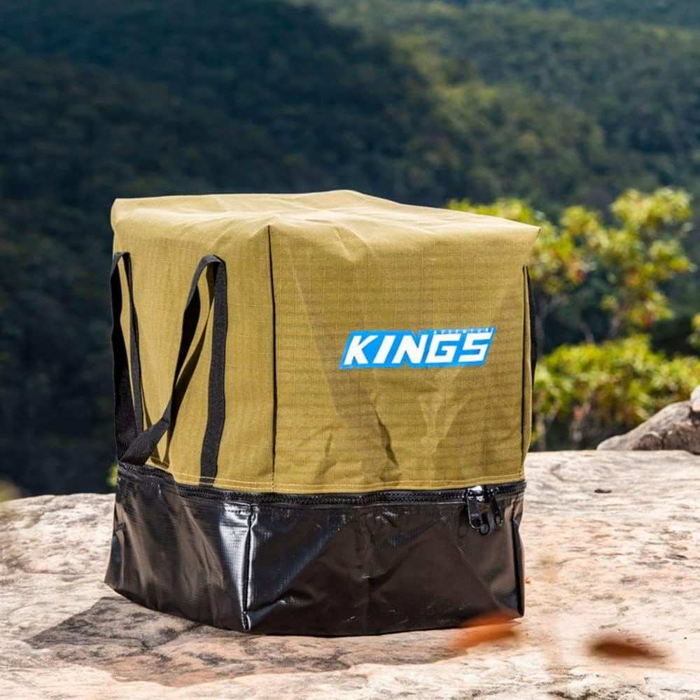 KINGS Portable Camping Toilet Canvas Bag 400GSM Heavy Duty Straps PVC image number 5