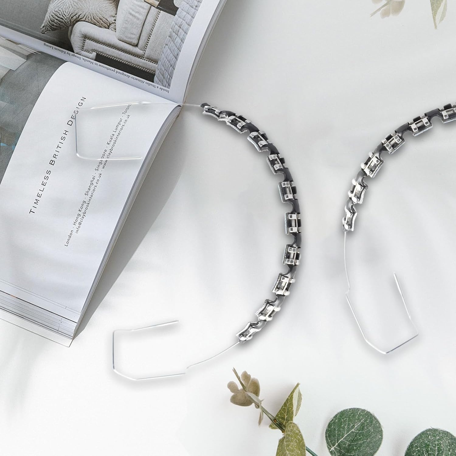 1 Pair of Temporary Tooth Decoration, Teeth Retainer Practical Brackets Para Dientes Sturdy Retenedores De Dientes Ortodoncia Props for Dental Students to Practice (Black) image number 1