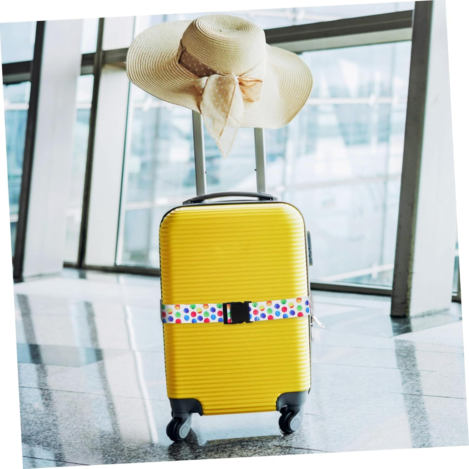 Cabilock Luggage Straps for Suitcases Travel Adjustable Lockable Luggage Straps Secure Belt image number 3