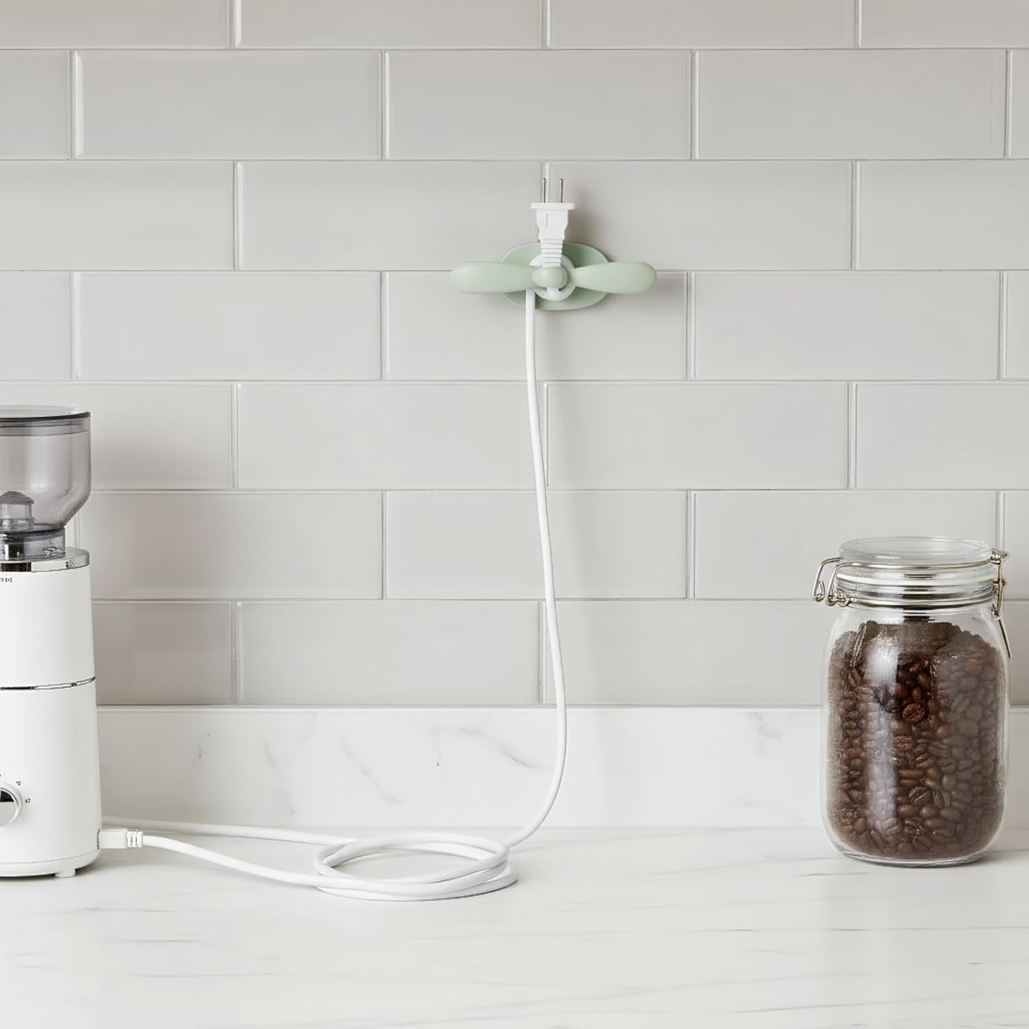 Appliance Cord Organizer | Adhesive Desktop Cable Management,Cord Management Wrapper,For Home Kitchen Living Room Dining Room Bedroom Study Dormitory image number 5