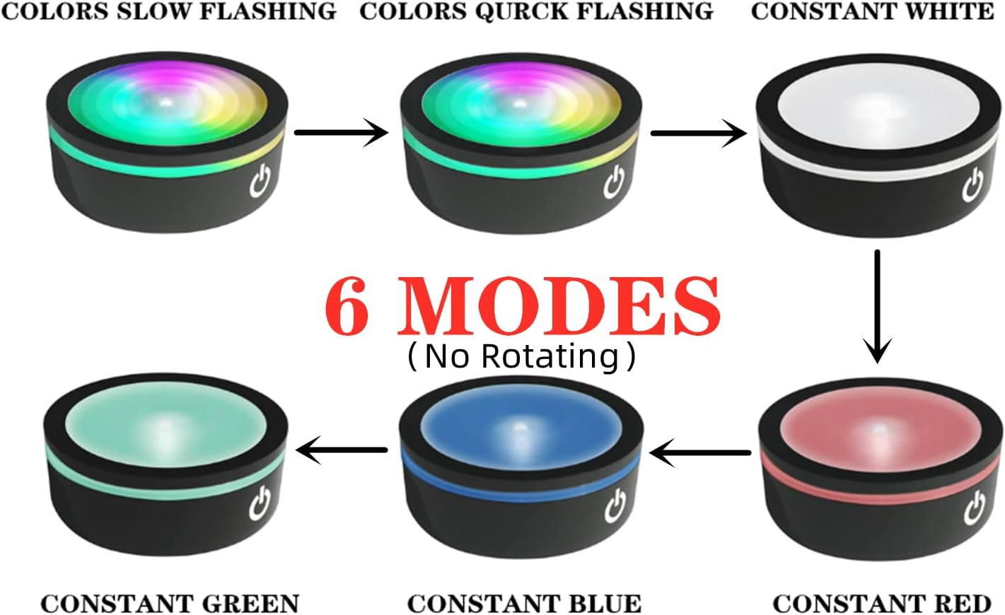 EUSTUMA LED Light Base Non-Slip round Display Stand for 3D Crystal Glass Ball Art with Sensitive Touch Switch,Multiple Colors Display,Holiday Party Decoration. (No Rotating)(Concave Base) image number 3