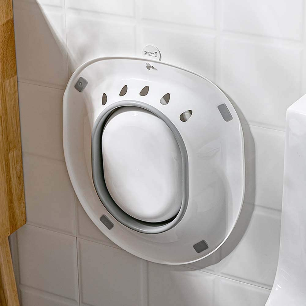 Sitz Bath for Toilet Hemorrhoids - Misszm, for Postpartum Pregnant-Women or Hemorrhoids, Foldable Hangable Storage Large-Capacity Private Care Washing Anti-Overflow Toilet Seat (Pink) - Pink image number 2