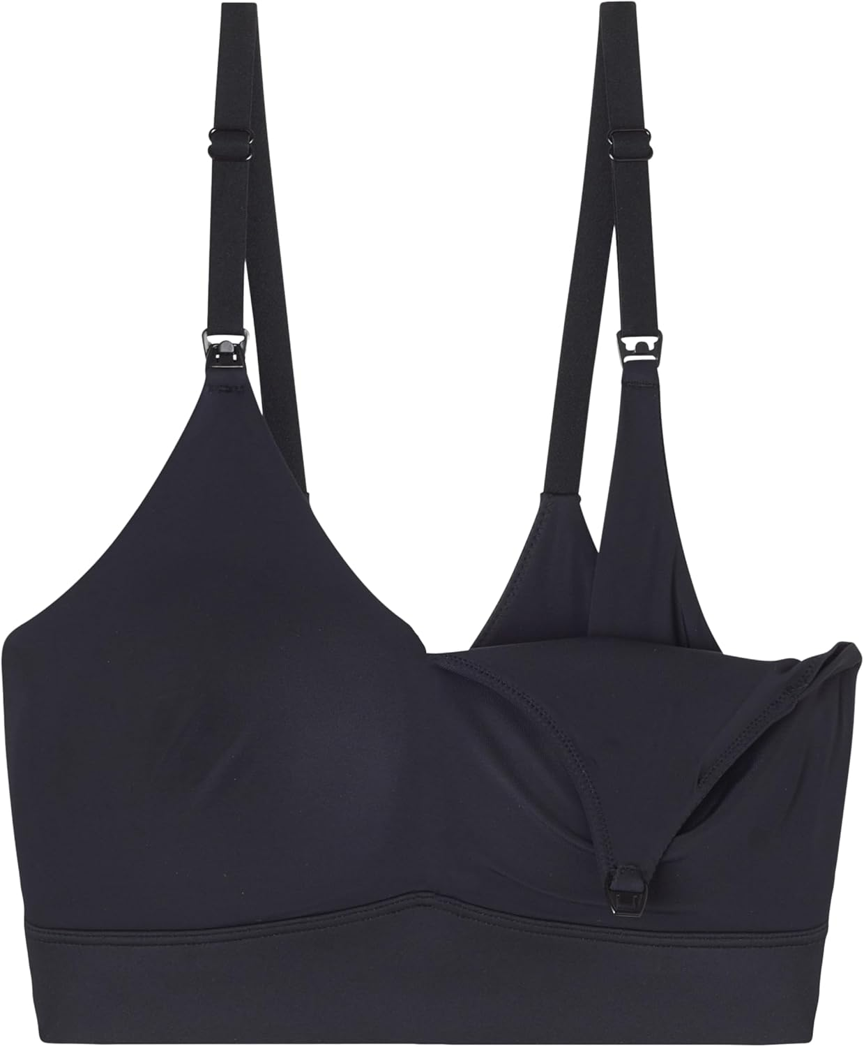 Harper Wilde Bliss Nursing Bralette - Ultra-Soft Maternity Bra - Black