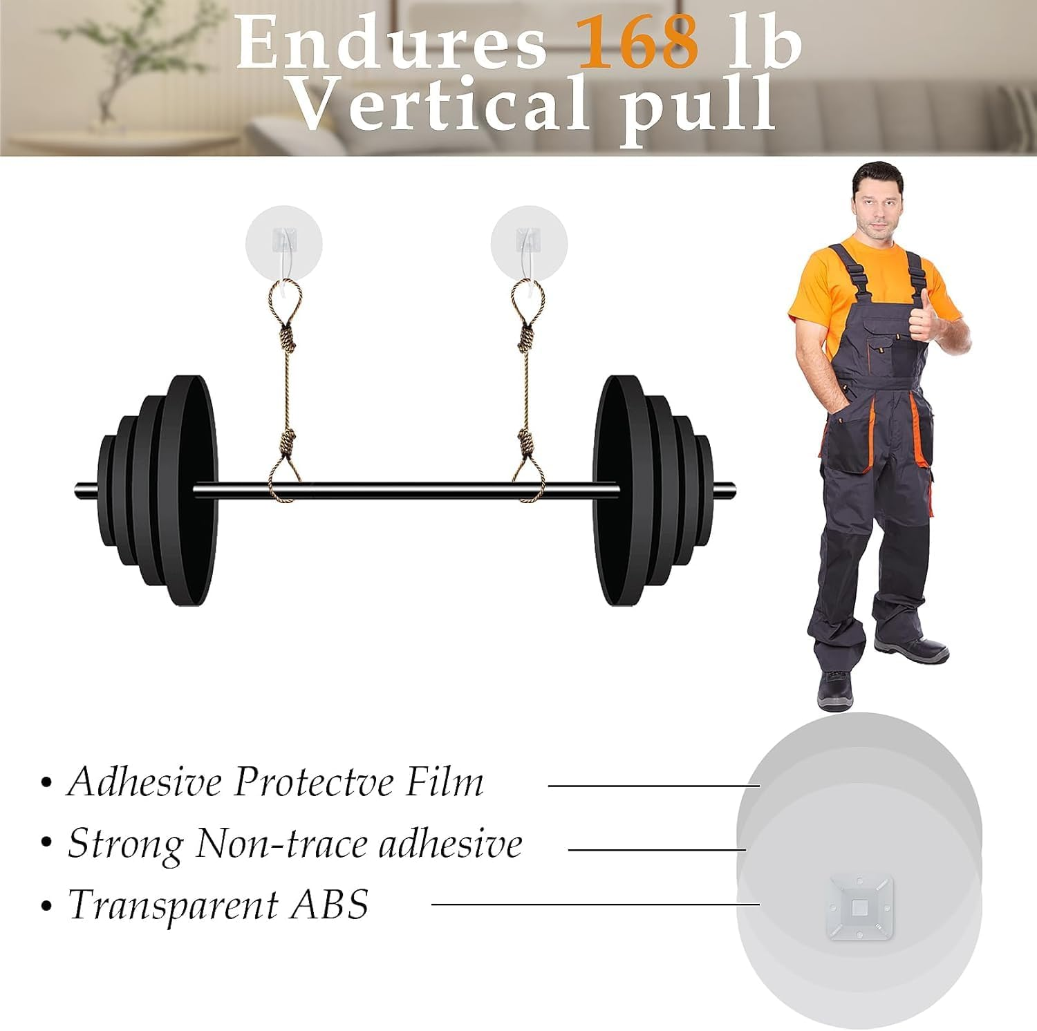 Chionwen Furniture Anchors 30-Pack, Baby Proofing No Drill Straps, Self-Adhesive Anti-Tip Earthquake Straps for Cabinets/Bookcases/Tv Stands image number 6