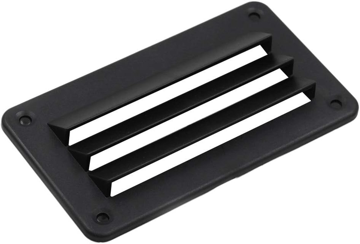 For Caravan, Boat Louvre, Black ABS Plastic 140Mm X 79Mm image number 2