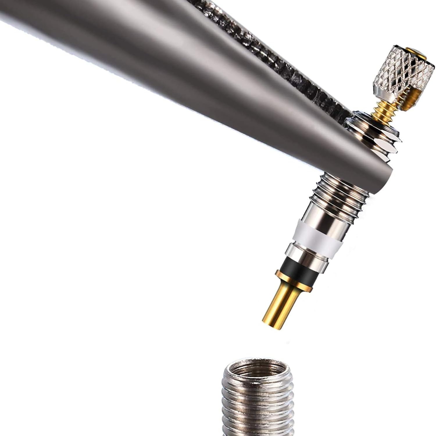 Tunghey Presta Valve Cores Brass Tubeless Cores Kit Bike Replacement for Road and MTB Bike Tubeless Presta Valve Stem, Stan'S, Vittoria, Continental, Kenda and More image number 3