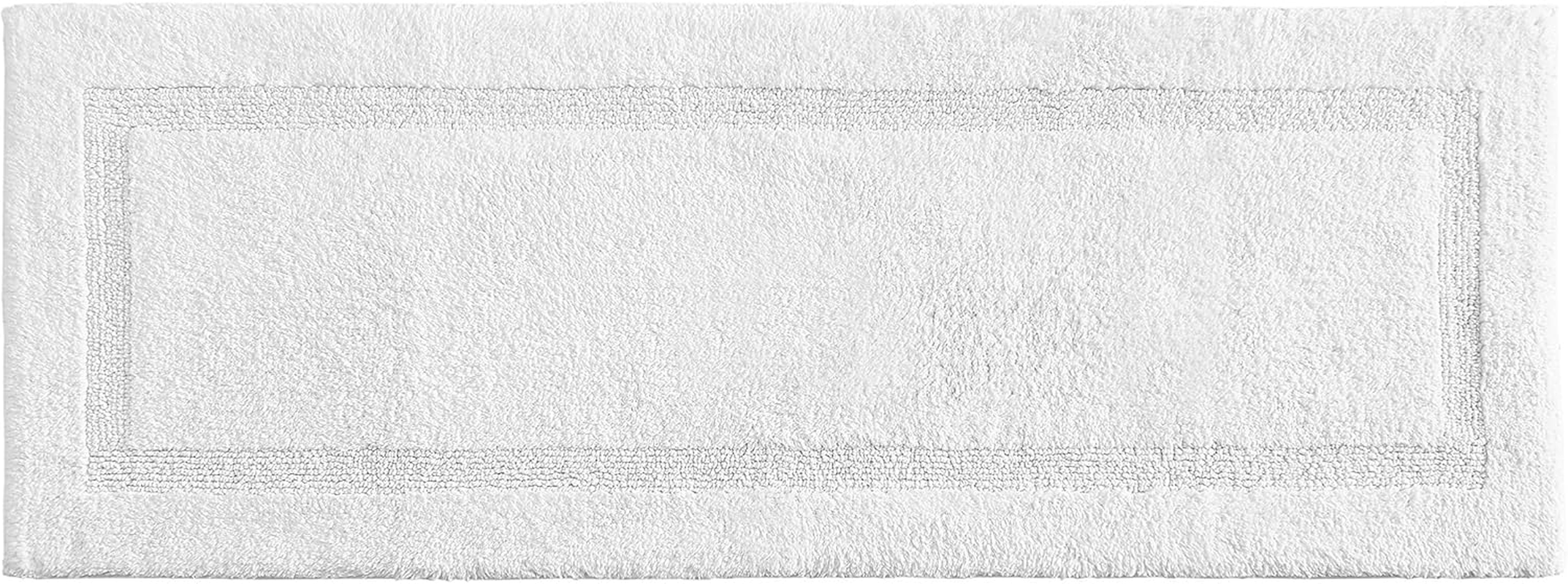 Nautica Home | Peniston Collection | Bath Runner-100% Cotton, Ultra Soft & Absorbant, Oeko-Tex Certified, Slip Resistant Backing, 60 X 22, Grey