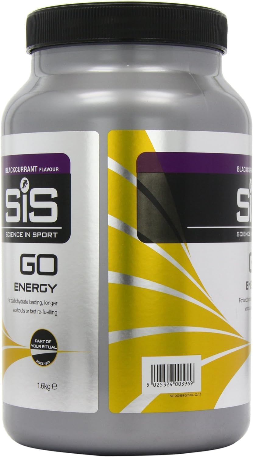 Science in Sport GO Energy Powder Energy Drinks, Blackcurrant Flavour, 1.6 Kg, 32 Servings