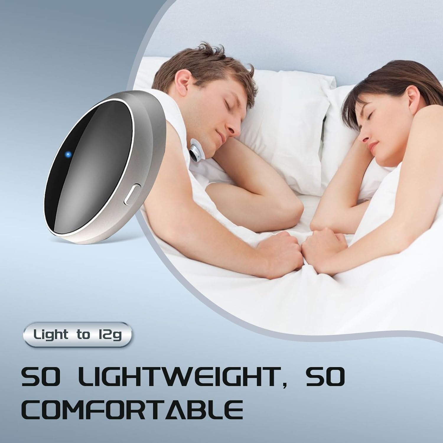 Anti Snoring Devices, anti Snoring Device with Smart Throat Pulse, Electric Sleep Apnea Devices for Best Sleep,Comfortable Snoring Solution for Men and Women, Safe & Effective& Easy image number 5