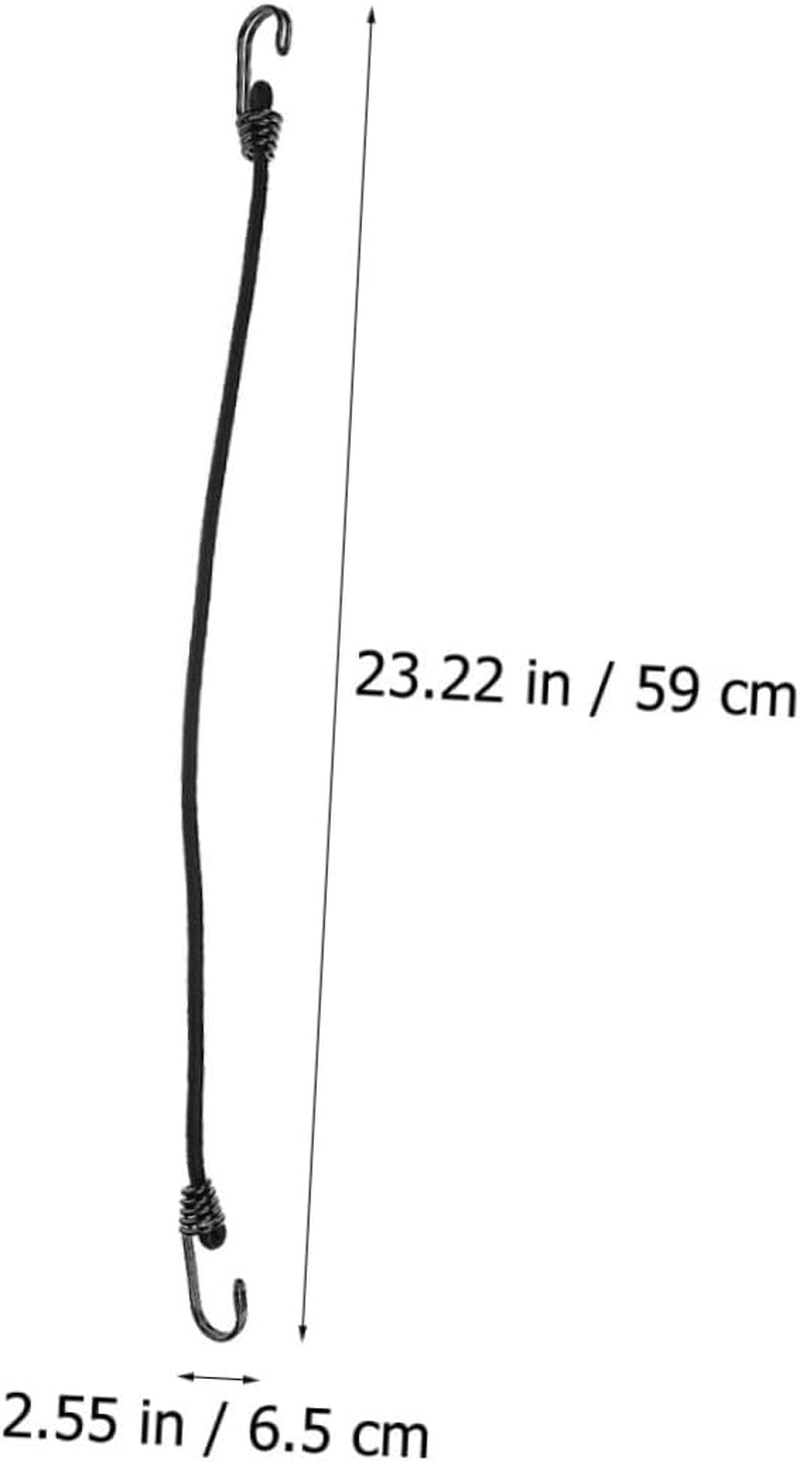 INOOMP 5Pcs Elastic Luggage Straps for Bicycle Motorbike Tensioner Belt High Strength Retractable Ratchet Straps Wide Elasticity Protect Frame from Scratch Random Color image number 2