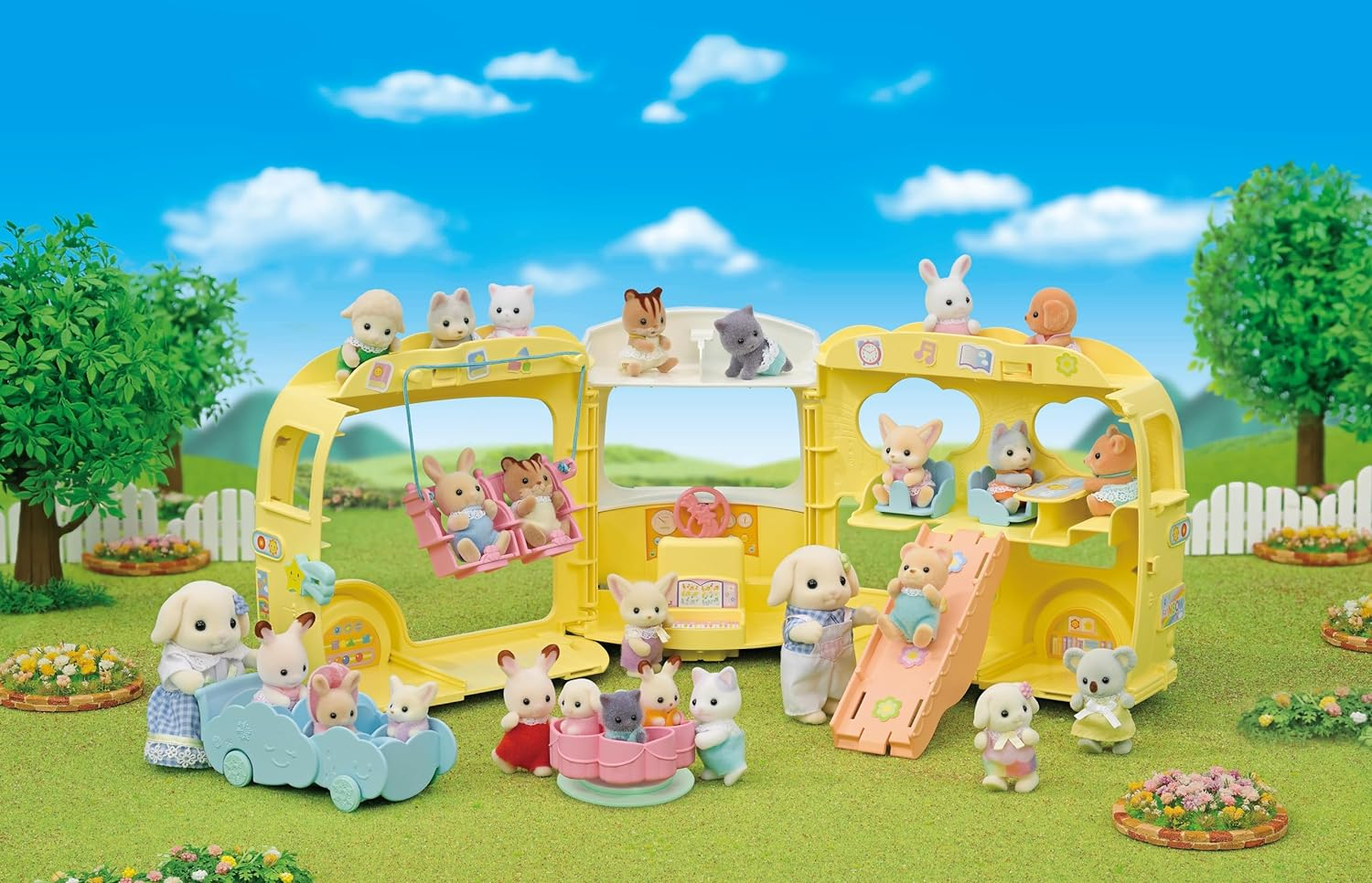 Sylvanian Families - Rainbow Fun Nursery Bus image number 5