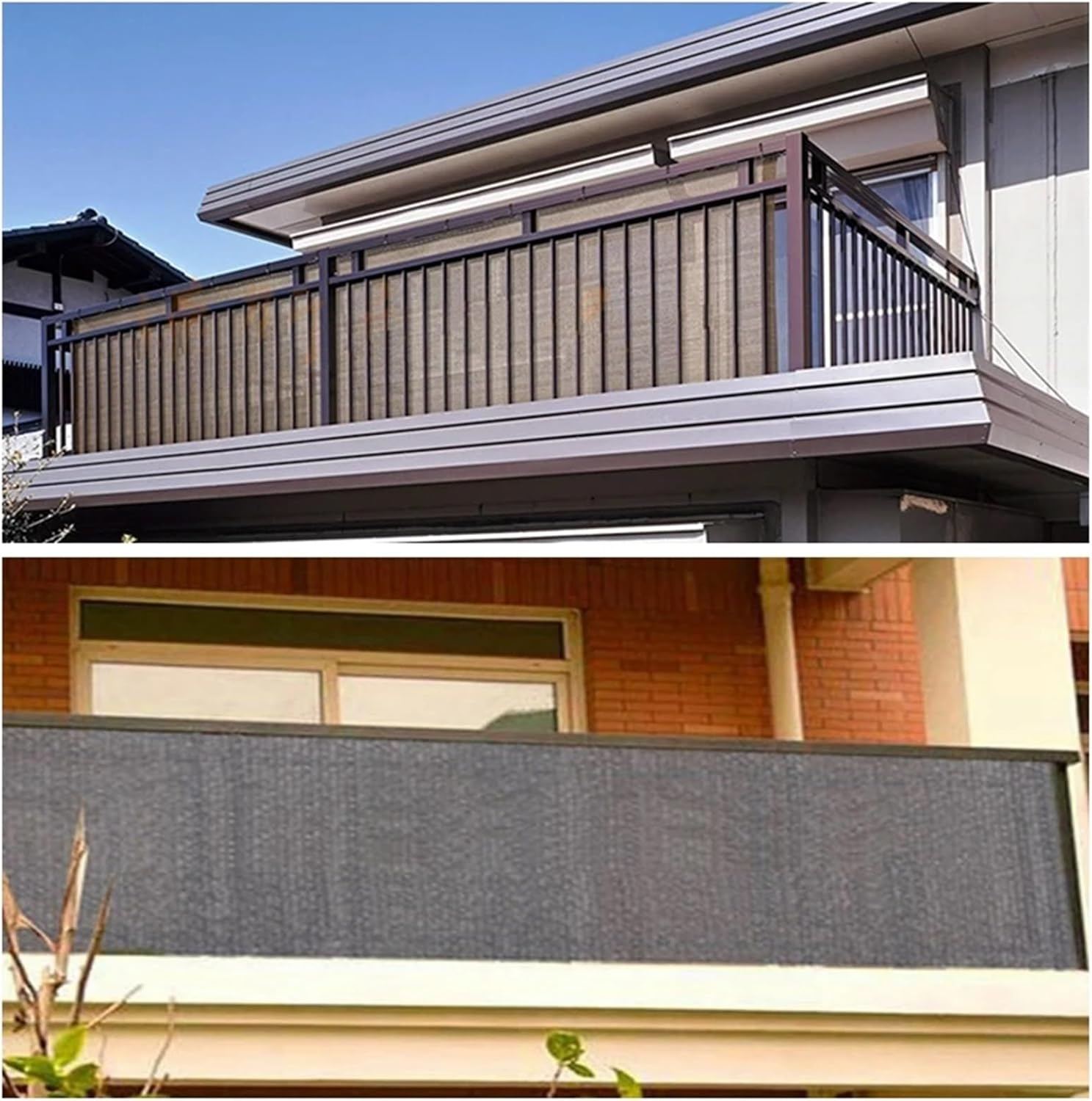 Zqnaznfdelarge Bird Cage Cover, Balcony Screen Balcony Privacy Screen Fence 0.9M/3Ft Anti-Uv Sun Shade Net Shade Netting Mesh Cloth Garden Cover(Black,0.9Mx3.6M) image number 3