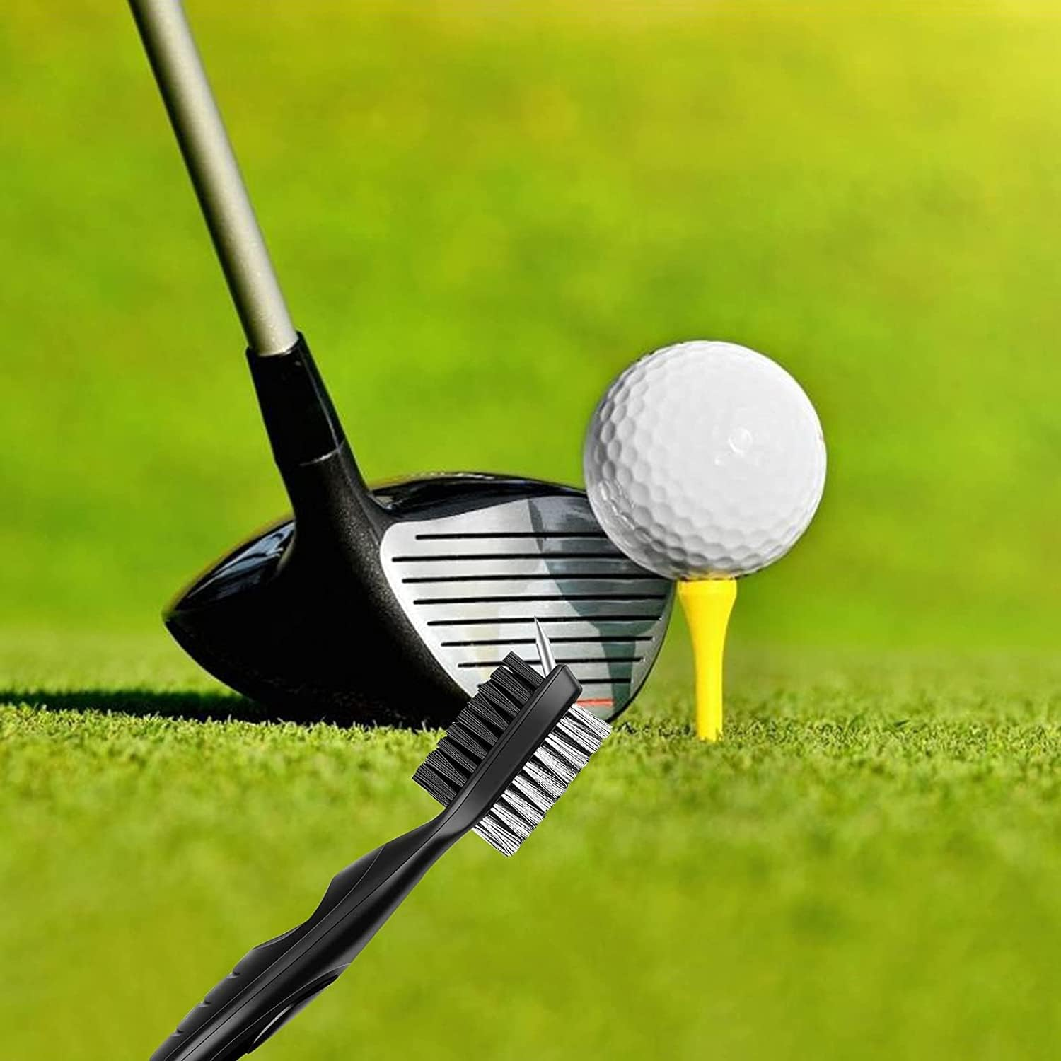 Golf Towel and Tool Accessories Bag KIT - Comes with a Golf Towel, Golf Club Cleaner, Divot Repair Tool, Golf Club Brush, Golf Ball Marker. This Are the Perfect Golf Accessories for Men and Women image number 1