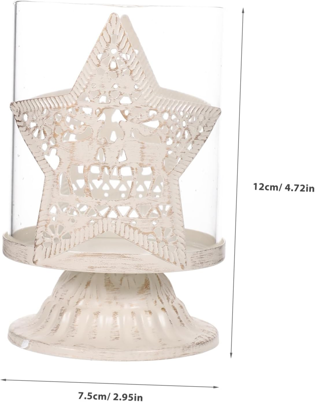 Beatifufu 2Pcs Elegant Christmas Deer Ornament Candlestick Holder Decorative Desktop Decoration for Housewarming - Light Brown image number 2