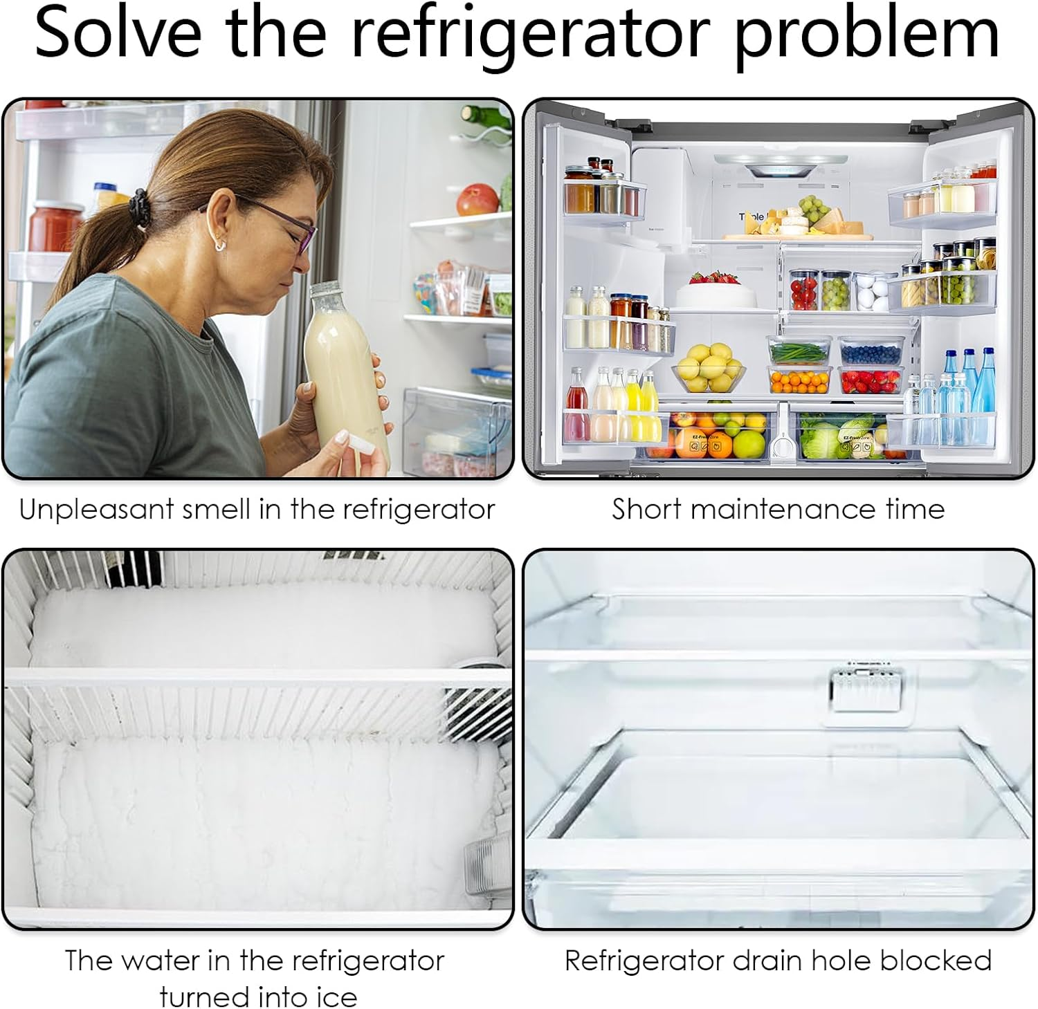 9-Piece Fridge Cleaning Set, Fridge Drain Cleaning, Fridge Cleaner Set with Fridge Brush, Hose, Syringe, De-Icing Shovels, Plunger, for Unblocking Drain Holes, Refrigerators image number 6