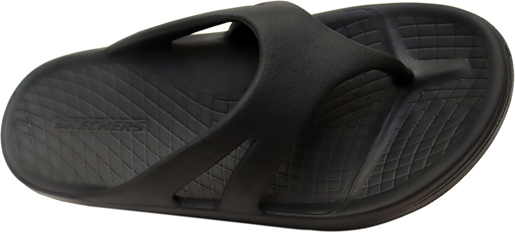 Skechers Men'S Relaxed Fit Relay - Re-Bounce Sandal, 3 Point Thong - Black, US 10 image number 6