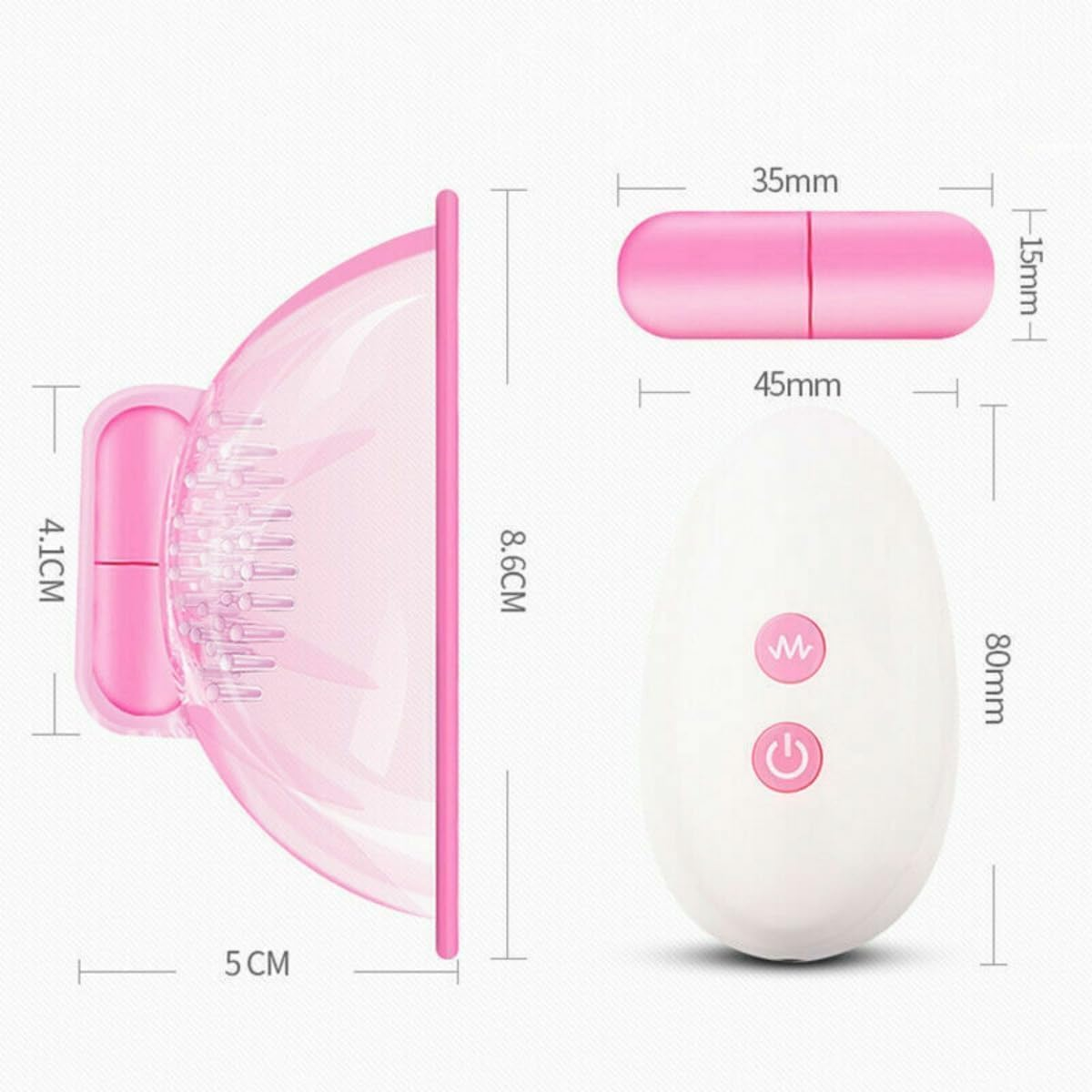 Vibrating Nipple Transparent Clamps Sucking Stimulator Massager with 10 Powerful Vibration Nipple Toy Vibrator Rechargeable Adult Sex Toys for Couples Pleasure image number 5