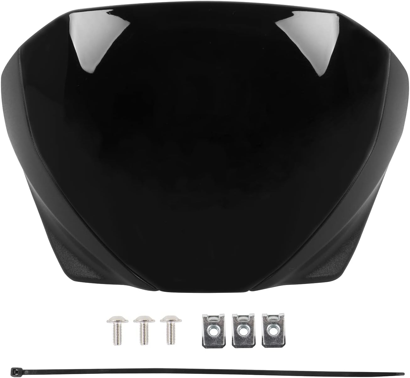TAZGANTAX Motorcycle Upper Front Fairing Cowl Headight Wind Shield Front Mask Nose Shield Cowl Compatible with Tri-Umph Trident 660 Trident660 Trident-660 Accessories 2021 2022 2023 (Black)