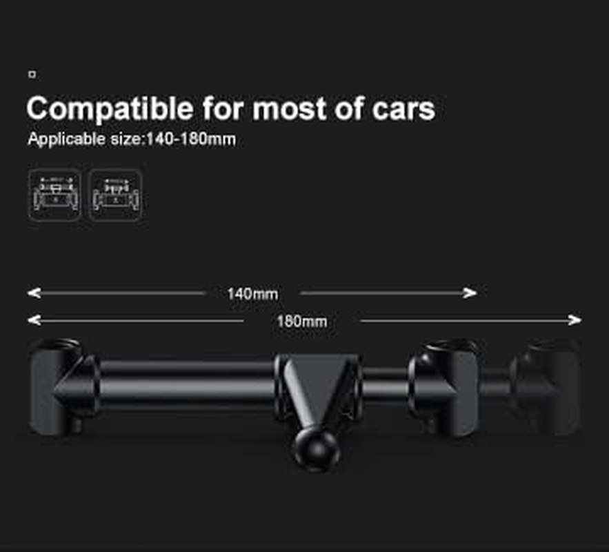 Baseus 360 Backseat Car Mount Bracket, Black image number 1